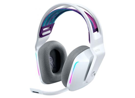 Logitech G733 LIGHTSPEED Wireless RGB Gaming Headset , Ultra-Lightweight, Wireless Gaming Headset -White